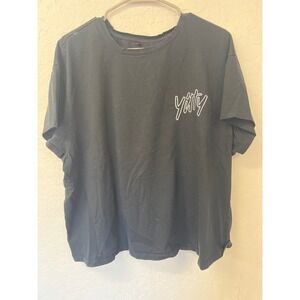 Yitty by Lizzo Black Short Sleeve Logo Graphic Crew Neck T-Shirt Womens 1X